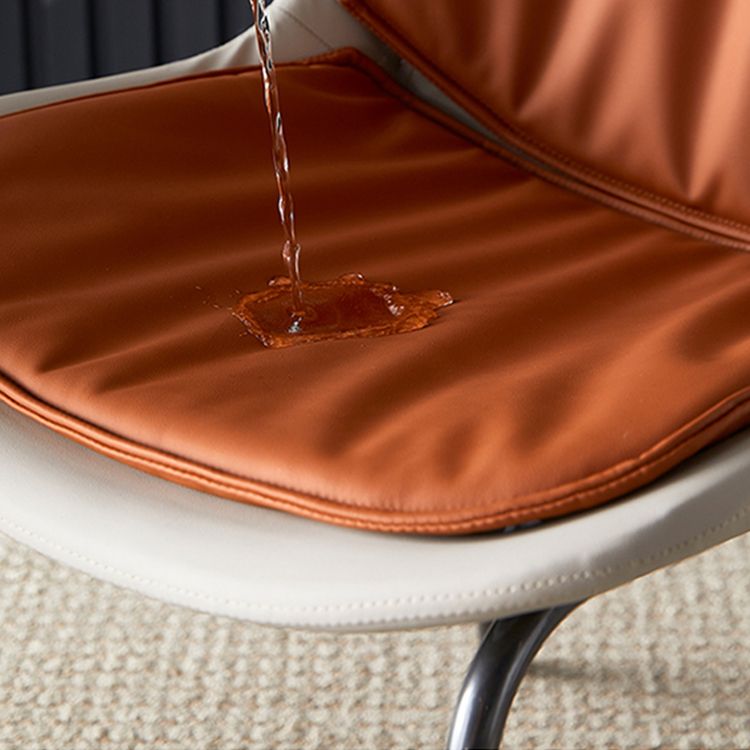 Scandinavian Style Microfiber Leather Dining Chairs Solid Back Armless Chair Clearhalo ' kitchen&dining_furn' 'Dining Chairs' 'Dining Tables & Seating' 'dining_chair' 'furn' 'furn_dining_chair' 'Furniture' 'furniture_dining_chair' 'Kitchen & Dining Furniture' 'kitchen' 1200x1200_6f27307b-5da2-4f70-b5b6-542270cea92e