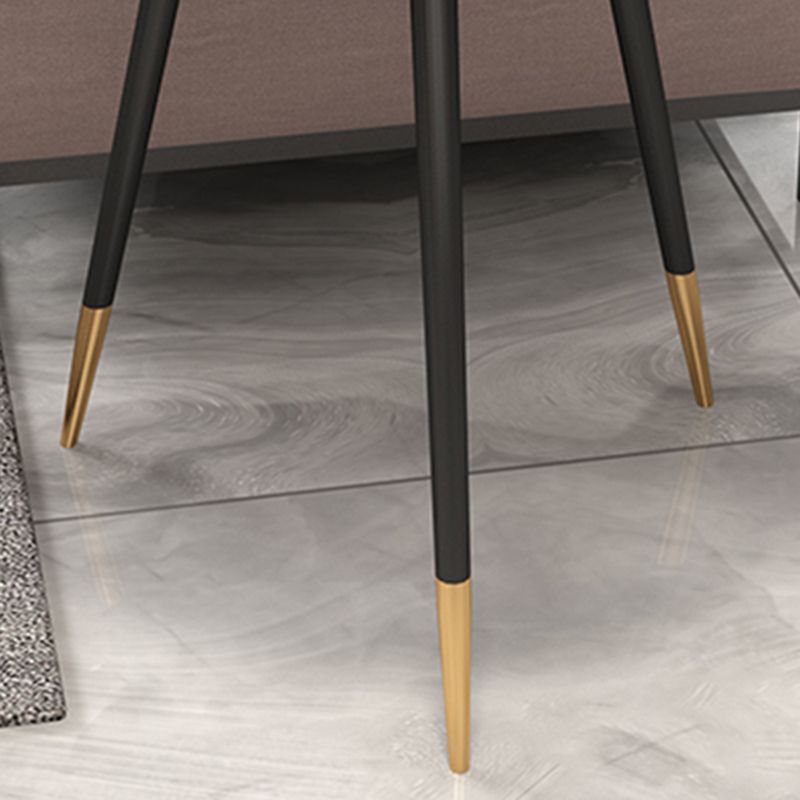 Modernistic Metal 3 Legs End Table Round Slate Top Side End Table Clearhalo 'Coffee & Accent Tables' 'End & Side Tables' 'end_side_tables' 'furn' 'furn_end_side_tables' 'Furniture' 'Living Room Furniture' 1200x1200_6f281dcc-f440-45d3-8eae-97a42dc4e6b0