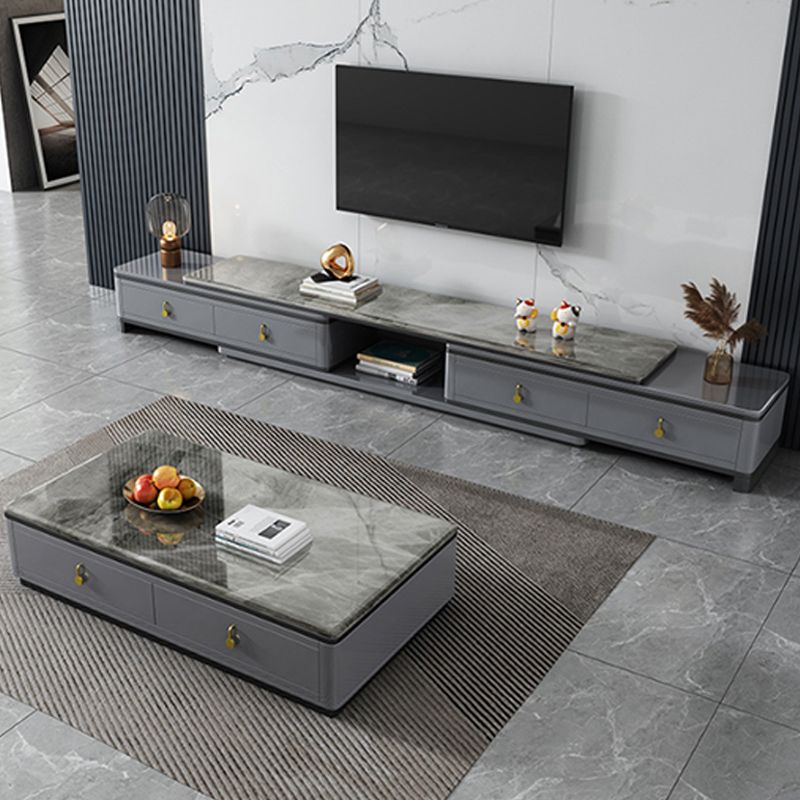 Stone Rectangular Coffee Table with Drawers 15.75" H 1 Single Cocktail Table Clearhalo 'Coffee & Accent Tables' 'Coffee Tables' 'coffee_tables' 'furn' 'furn_coffee_tables' 'Furniture' 'Living Room Furniture' 1200x1200_6f2a7522-dbdd-4bf3-8b68-90d18c55890f