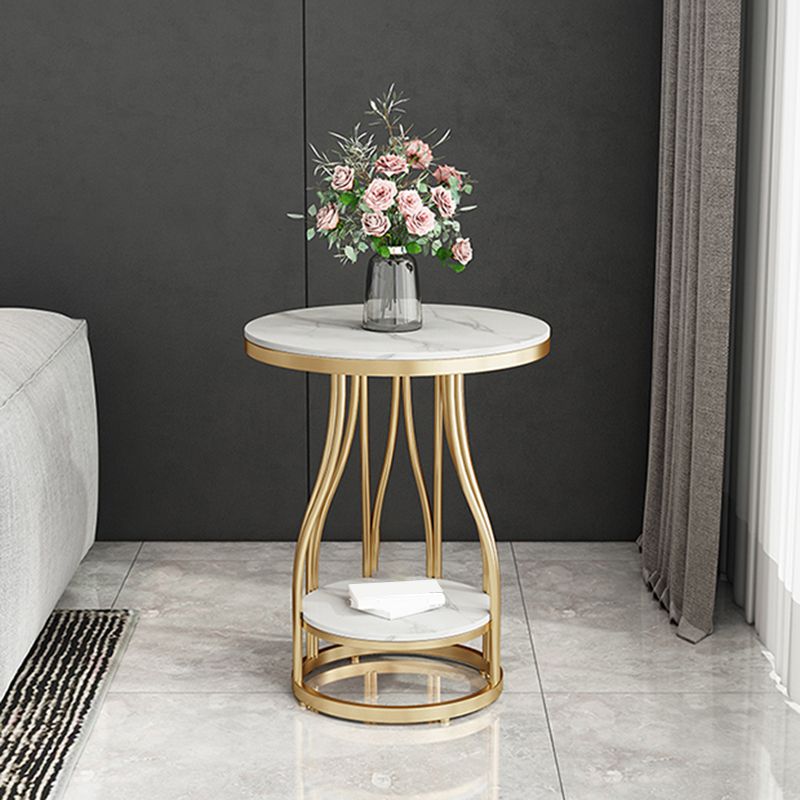 24.8" Tall Round Side Accent Table Metal Frame Nesting End Table Clearhalo 'Coffee & Accent Tables' 'End & Side Tables' 'end_side_tables' 'furn' 'furn_end_side_tables' 'Furniture' 'Living Room Furniture' 1200x1200_6f2ae6fc-d08b-4136-92a7-00ed9693603d