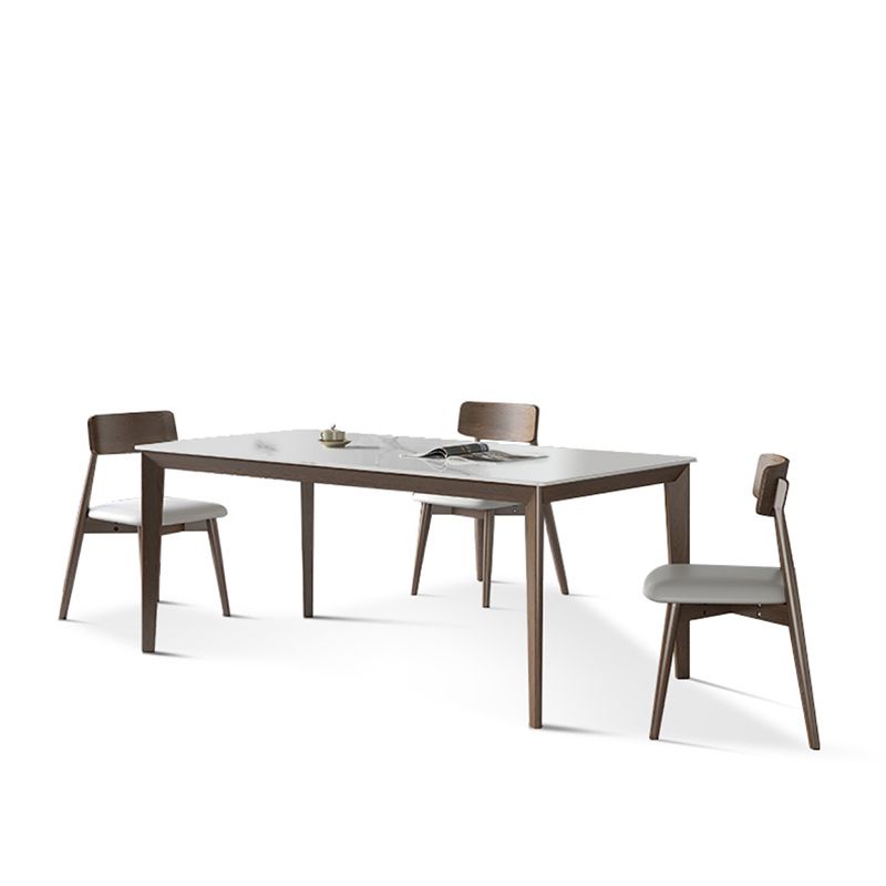 1/3/4/5 Pieces Ash Wood Dining Table Set with White Sintered Stone Top Modern Dinette Set Clearhalo 'Dining Room Sets' 'Dining Tables & Seating' 'dining_room_set' 'furn' 'furn_dining_room_set' 'Furniture' 'furniture_dining_room_set' 'Kitchen & Dining Furniture' 'kitchen&dining_furn' 'kitchen' 1200x1200_6f2b9a9d-4085-4ca2-8436-331dcd6496eb