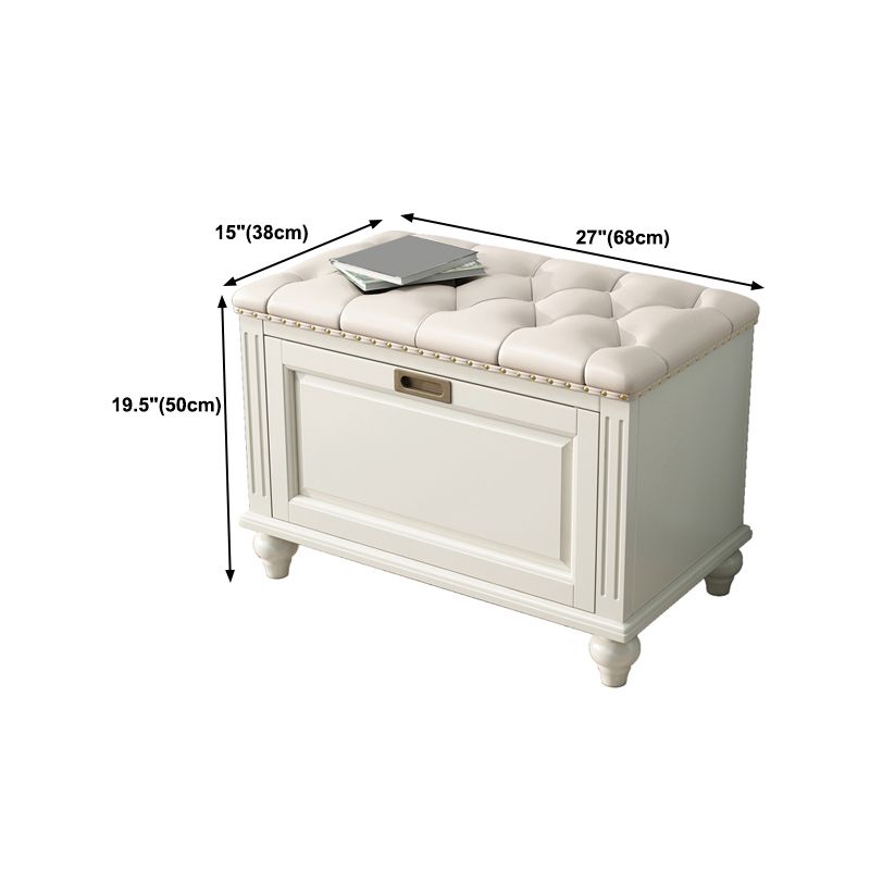 Traditional Solid Wood Entryroom Bench 50"H Tufted Seating Bench with Storage Clearhalo 'Benches' 'Chairs & Seating' 'furn' 'furn_benches' 'Furniture' 'Living Room Furniture' 1200x1200_6f2cb497-6733-4d25-8c80-1e4146215948