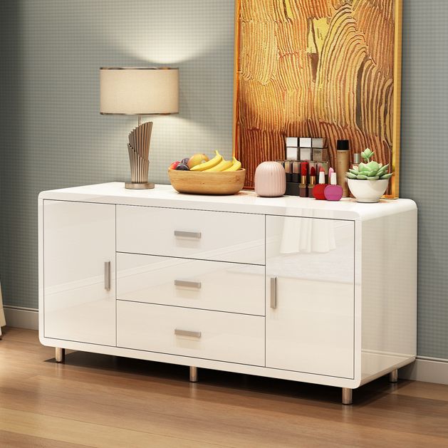 Modern Engineered Wood Sideboard Simple Buffet Table with Drawer for Dining Room Clearhalo 'buffet_sideboard' 'Buffets & Sideboards' 'Furniture' 'furniture_buffet_sideboard' 'Kitchen & Dining Furniture' 1200x1200_6f30c32d-6dc2-4bb3-9568-d8404a93afee