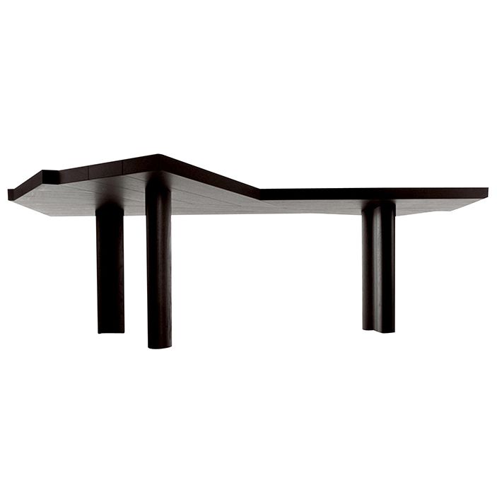Modern Black and Bround in Wood Counter Table Specialty Dining Table for Kitchen Clearhalo 'Dining Tables & Seating' 'Dining Tables' 'dining_table' 'furn' 'furn_dining_table' 'Furniture' 'Kitchen & Dining Furniture' 1200x1200_6f30d1a7-26d6-40ba-8df9-13ebdfd99e7d