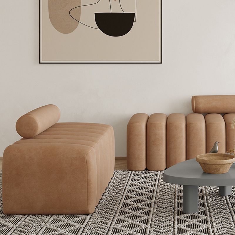 63-in wベルベットラブシートコンテンポラリー2シーターアームレスシート