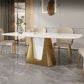 1/3/4/5/7 Pieces Luxurious Rectangle Dining Set Sintered Stone Top Dinette Table Set Clearhalo 'Dining Room Sets' 'Dining Tables & Seating' 'dining_room_set' 'furn' 'furn_dining_room_set' 'Furniture' 'Kitchen & Dining Furniture' 1200x1200_6f32fdb0-310e-441e-8932-bcca1937e36c