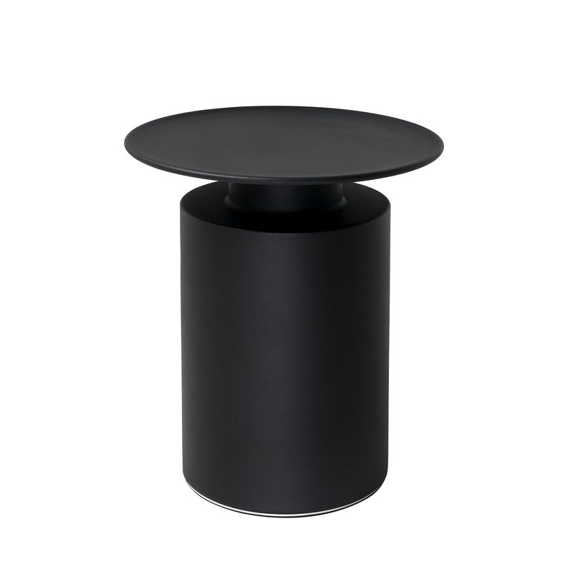 Metal Pedestal End Table Round Solid Color Side End Table for Living Room Clearhalo 'Coffee & Accent Tables' 'End & Side Tables' 'end_side_table' 'end_side_tables' 'furn' 'furn_end_side_tables' 'Furniture' 'furniture_end_side_table' 'Living Room Furniture' 1200x1200_6f355a29-a328-42d9-a4a8-2751206d70de