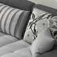 Slipcovered Square Arm Sectional Modern Fabric 4-seater Sectional Clearhalo 'furn' 'furn_sectionals' 'Furniture' 'Living Room Furniture' 'Sectionals' 1200x1200_6f36f065-5387-4c7b-a805-d4d93b44bd0b