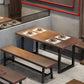 Industrial 1/2/3/5 Pieces Dining Set Rectangle Wood Dining Table for Dining Room