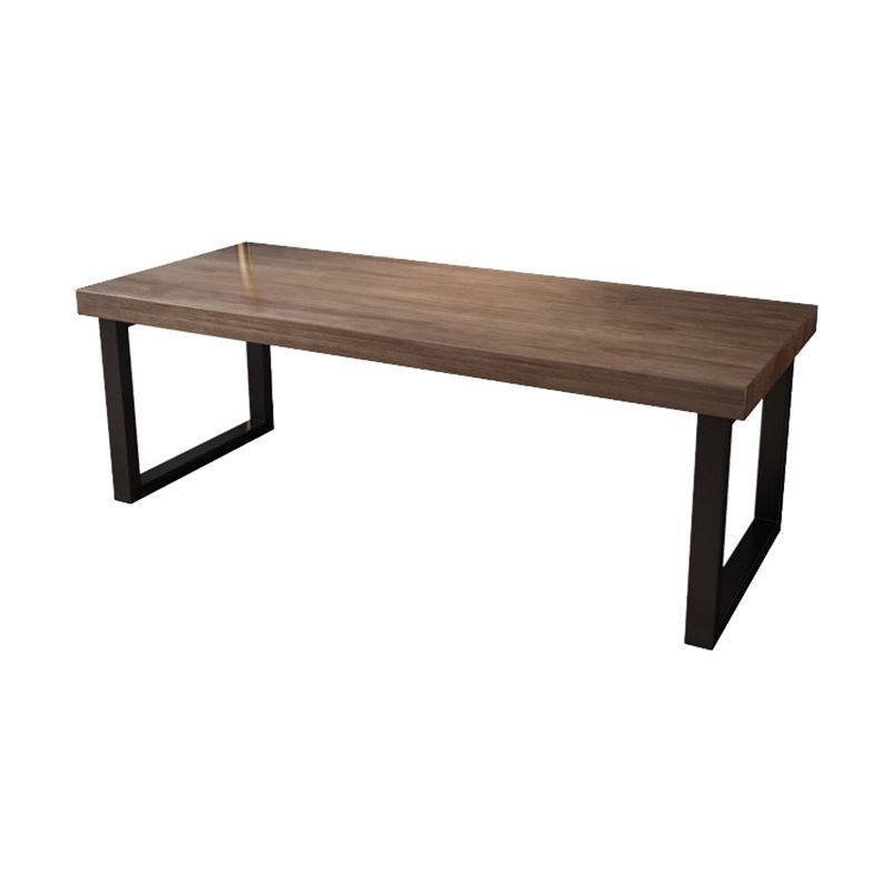 Industrial Rectangular Writing Desk Solid Wood Sled Office Desk Clearhalo 'furn' 'furn_office_desk' 'Furniture' 'Office Desks' 'Office Furniture' 'office_desk' 1200x1200_6f37018e-7164-4d9c-a52d-4c01823a0501