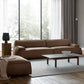 Contemporary Recessed Arm Sofa Tight Back Settee for Living Room