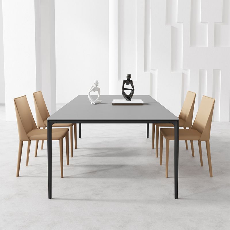 Moderne stenen dinerset 1/2/3/4/5 stukken eettafel ingesteld met stevige rugstoelen