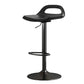 Modern Adjustable Height Swivel Low Back Bar Stool with Footrest