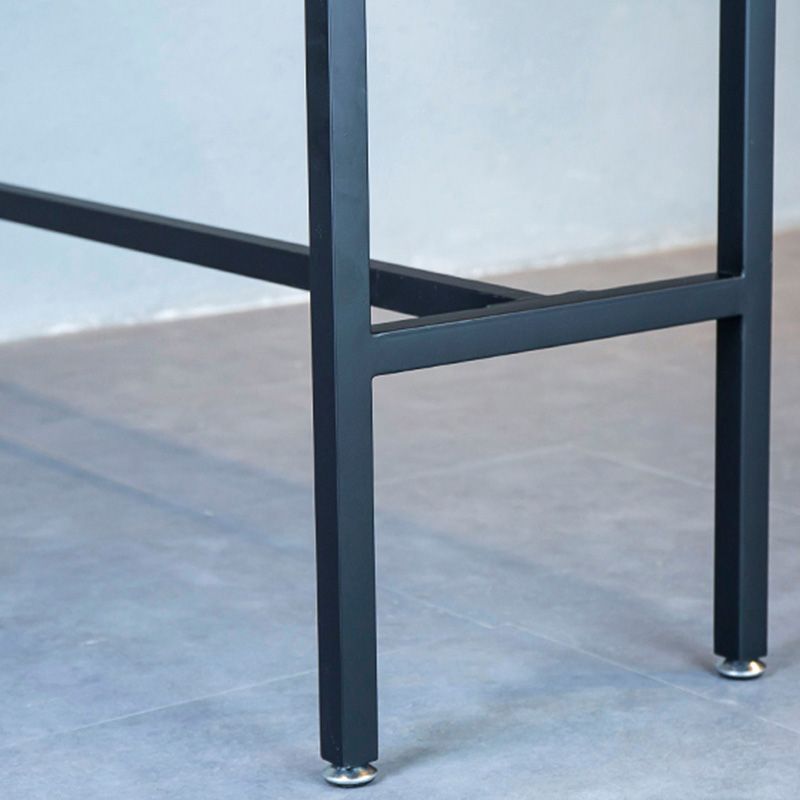 Industrial Bar Height Table White Faux Marble Top Bistro Pub Table for Patio Use Clearhalo 'Bar Furniture' 'Bar Tables' 'bar_tables' 'furn' 'furn_bar_tables' 'Furniture' 'Kitchen & Dining Furniture' 1200x1200_6f3d043a-1ff7-4b3a-8888-b0bf42498cd7