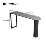 Contemporary Bar Table Stone Bar Dining Table with Double Pedestal Clearhalo 'Bar Furniture' 'Bar Tables' 'bar_tables' 'furn' 'furn_bar_tables' 'Furniture' 'Kitchen & Dining Furniture' 1200x1200_6f3dbc80-dbee-462a-b762-9ce5926ac700