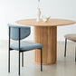 Round Dining Table Modern Style Solid Wood Dinner Table for Home Kitchen