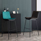 Industrial PU Leather Barstools Metal Base Bar Stool for Living Room