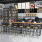 1/7 Pieces Indoor Bar Table Set Industrial Wooden Bar Table and Stools with Footrest Clearhalo 'Bar Furniture' 'furn' 'furn_home_bar_bar_sets' 'Furniture' 'Home Bars & Bar Sets' 'home_bar_bar_sets' 'Kitchen & Dining Furniture' 1200x1200_6f43acf2-aebe-474b-abdf-6fa1584f2150
