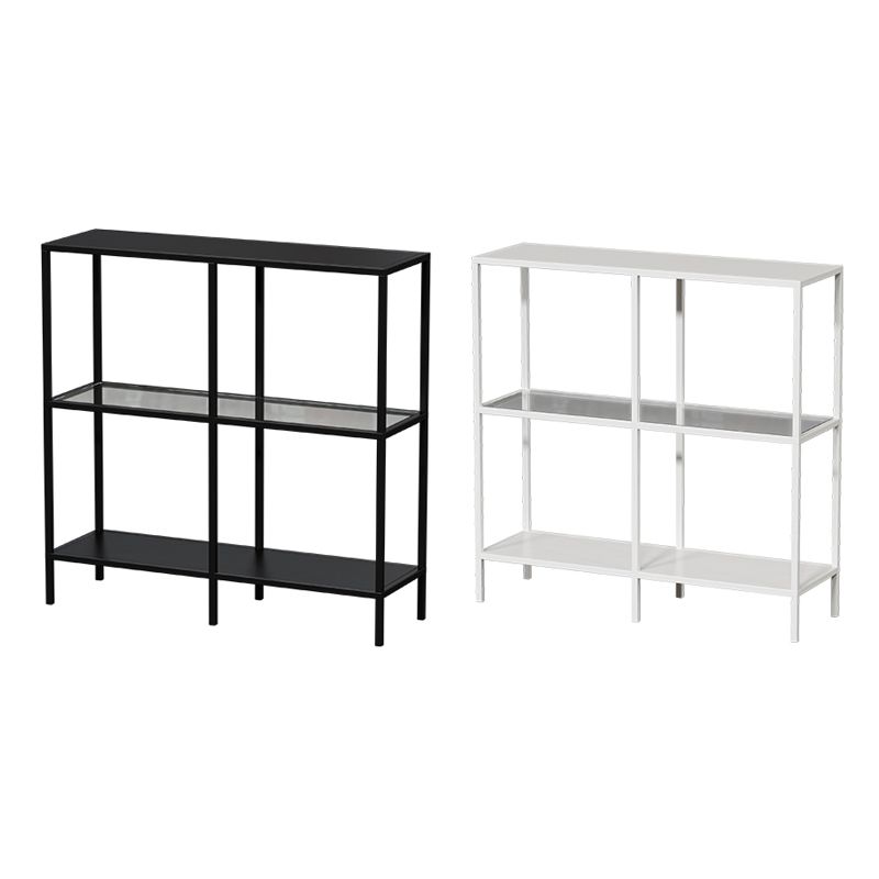 Contemporary Rectangle Console Accent Table Antique Finish Console Sofa Table in Metal Clearhalo 'Console Tables' 'console_tables' 'Entry & Mudroom Furniture' 'furn' 'furn_console_tables' 'Furniture' 1200x1200_6f440f9d-08b9-4863-ba63-8e76d85070d5