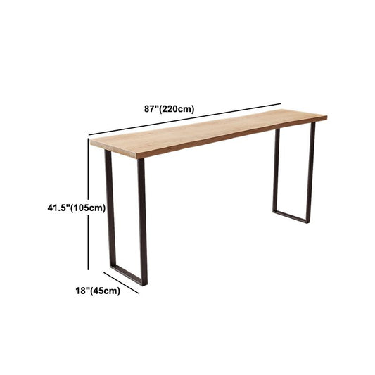 Moderno tavolo da bar rettangolare set 1/4 pezzi Tavolino in legno con sgabelli senza schienale