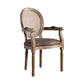 Farmhouse Dining Arm Chair with Wood Legs King Louis Back Side Chair for Home Use Clearhalo ' kitchen&dining_furn' 'Dining Chairs' 'Dining Tables & Seating' 'dining_chair' 'furn' 'furn_dining_chair' 'Furniture' 'furniture_dining_chair' 'Kitchen & Dining Furniture' 'kitchen' 1200x1200_6f4622a8-7374-4cf5-b7a5-a822446ea82e