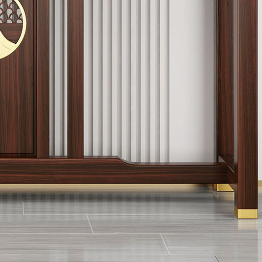 Rectangle Shape Contemporary Console Table Brown Console Sofa Table for Hall