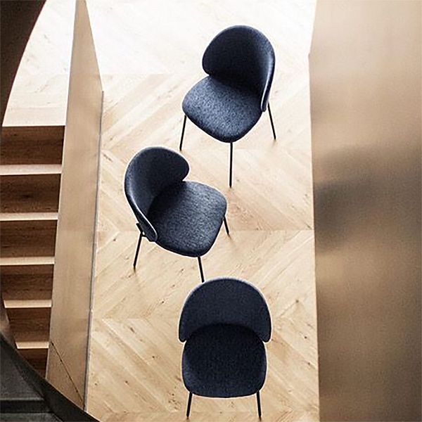 Metal Base Dining Side Chair Contemporary Style Kitchen Side Chair Clearhalo 'Dining Chairs' 'Dining Tables & Seating' 'dining_chair' 'furn' 'furn_dining_chair' 'Furniture' 'furniture_dining_chair' 'Kitchen & Dining Furniture' 1200x1200_6f486b7a-3d9b-4a21-9043-dd3f9fcb8e6c