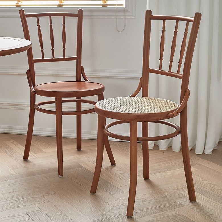 Wood Traditional Kitchen Dining Room Chair Slat Back Side Chair Clearhalo 'Dining Chairs' 'Dining Tables & Seating' 'dining_chair' 'furn' 'furn_dining_chair' 'Furniture' 'furniture_dining_chair' 'Kitchen & Dining Furniture' 1200x1200_6f4a9043-a8f6-469c-8c78-8c7c8debb8cd