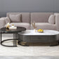 Glam Coffee Table Oval Nesting Nesting Coffee Table with Drawer Slate Cocktail Table Clearhalo 'Coffee & Accent Tables' 'Coffee Tables' 'coffee_tables' 'furn' 'furn_coffee_tables' 'Furniture' 'Living Room Furniture' 1200x1200_6f4cb44d-faeb-45fa-8bed-116beb4e15ce