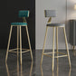 Glam Footrest Counter Stool Fabric Low Back Barstool with 4 Gold Iron Legs Clearhalo 'Bar Furniture' 'Bar Stools' 'bar_stools' 'furn' 'furn_bar_stools' 'Furniture' 'Kitchen & Dining Furniture' 1200x1200_6f4d633b-3131-42a1-88f4-89d98ed9d29d