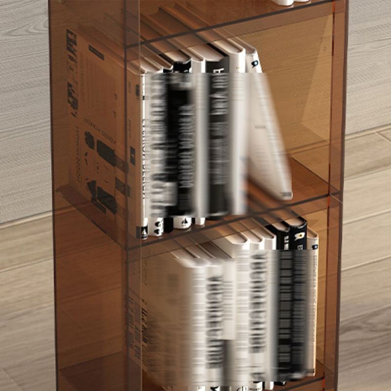 Glam Style Acrylic Standard Bookcase Vertical Closed Back Bookshelf Clearhalo 'Bookcases' 'furn' 'furn_bookcases' 'Furniture' 'furniture_bookcases' 'Office Furniture' 1200x1200_6f4f55ec-b815-4324-9c0b-8b567808742f