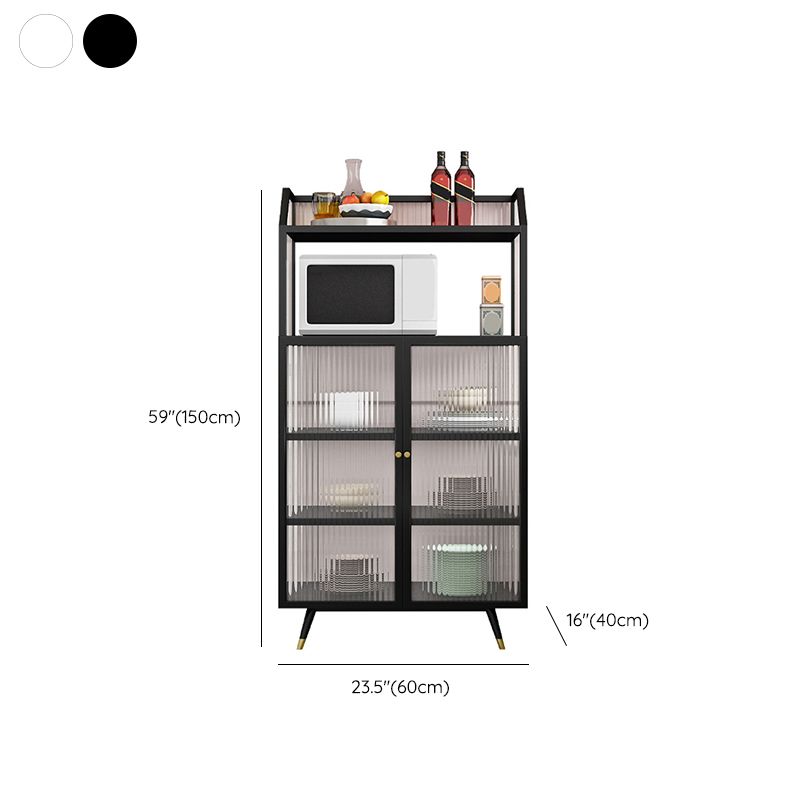 Porte di vetro Curio Curio Metal Contemporary Display With Doors