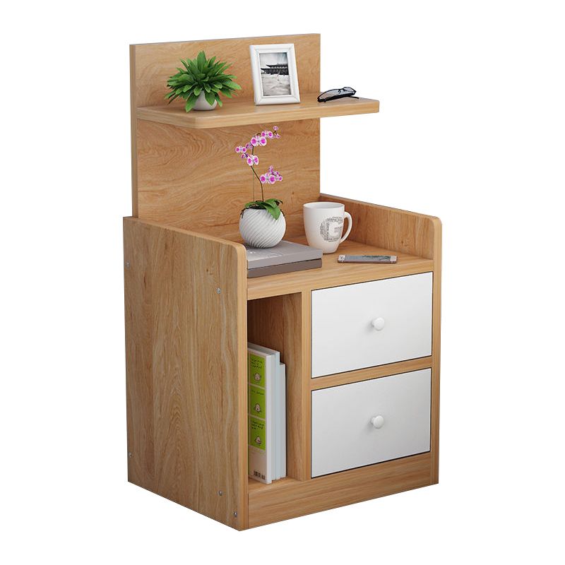 Wooden Bedside Cabinet Modern Style Minimalist Bedside Table with Drawers Clearhalo 'Bedroom Furniture' 'furn' 'furn_night_stand' 'Furniture' 'night_stand' 'Nightstands' 1200x1200_6f523124-f450-46bf-8334-1463df28c675