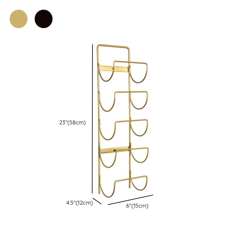 モダンメタルボトルワインラックホームウォールマウントワインボトルラック