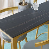 Glam Style Rectangle Bar Set 1/7 Pieces Stone Pub Dining Set for Dining Room Clearhalo 'Bar Furniture' 'furn' 'furn_home_bar_bar_sets' 'Furniture' 'Home Bars & Bar Sets' 'home_bar_bar_sets' 'Kitchen & Dining Furniture' 1200x1200_6f52aa78-c126-4161-bcf7-9b9701d05bf0