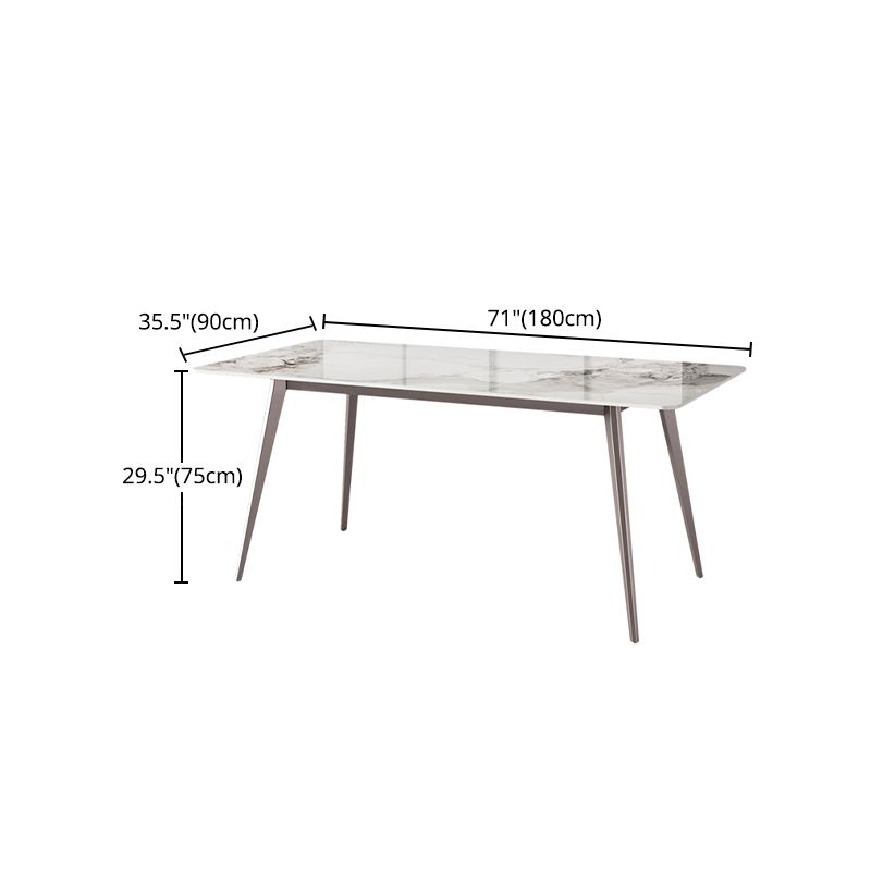 Modern 1/3/4/5/7 Pieces Dinette Set with White Sintered Stone Rectangle Dining Table Set Clearhalo 'Dining Room Sets' 'Dining Tables & Seating' 'dining_room_set' 'furn' 'furn_dining_room_set' 'Furniture' 'furniture_dining_room_set' 'Kitchen & Dining Furniture' 1200x1200_6f52b984-0a0a-4814-9591-a85e926e92a1