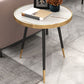 Modernistic Metal 3 Legs End Table Round Slate Top Side End Table Clearhalo 'Coffee & Accent Tables' 'End & Side Tables' 'end_side_tables' 'furn' 'furn_end_side_tables' 'Furniture' 'Living Room Furniture' 1200x1200_6f53876d-ded5-4f4b-8207-fec5bfca6aec