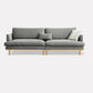 Velvet Flared Arm Sofa Loose Back 35.4"W Modern Sofa for Living Room Clearhalo 'furn' 'furn_sofas' 'Furniture' 'furniture_sofas' 'kitchen' 'kitchen_sofas' 'Living Room Furniture' 'Sofa' 'sofas' 1200x1200_6f541af0-5110-4eba-a7ea-5ebed49f6b43