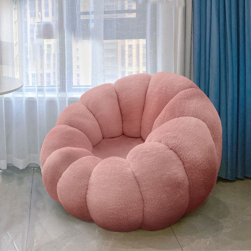 Lazy Sofa Lamb Cashmere Tatami Single Balcony Household Net Red Leisure Chair Pumpkin Sofa Clearhalo 'Accent Chairs' 'accent_chairs' 'Chairs & Seating' 'furn' 'furn_accent_chairs' 'Furniture' 'Living Room Furniture' 1200x1200_6f54c3f1-9ca2-45db-929e-10b57e854ed2