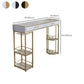 Glam Stone Rectangle Counter Table 1/3 Pieces Bar Table Set for Living Room Clearhalo 'Bar Furniture' 'furn' 'furn_home_bar_bar_sets' 'Furniture' 'Home Bars & Bar Sets' 'home_bar_bar_sets' 'Kitchen & Dining Furniture' 1200x1200_6f552ee1-6b7d-4718-be02-281f0f8746dc