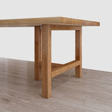 Simple Kitchen Rectangle Dining Table Solid Wood Khaki Dining Table with Double Pedestal Bases Clearhalo ' dining_table' 'Dining Tables & Seating' 'Dining Tables' 'furn' 'furn_dining_table' 'Furniture' 'furniture_dining_table' 'Kitchen & Dining Furniture' 'kitchen&dining_furn' 'kitchen' 'kitchen_dining_table' 1200x1200_6f55cd0b-6c8c-4635-b969-6f00c8ce719b