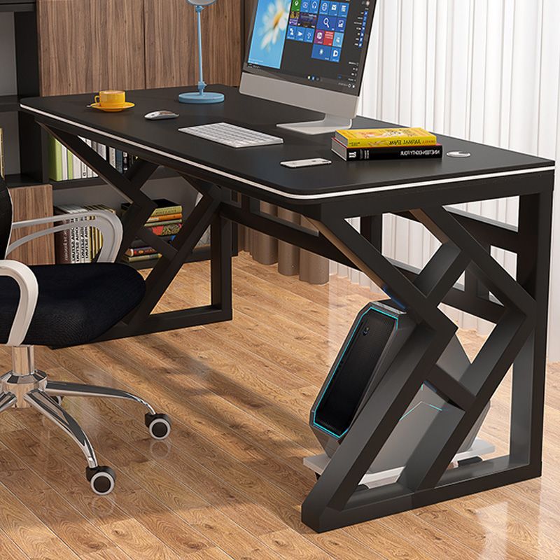 Bureau de bureau industriel du bureau rectangulaire avec des jambes en métal