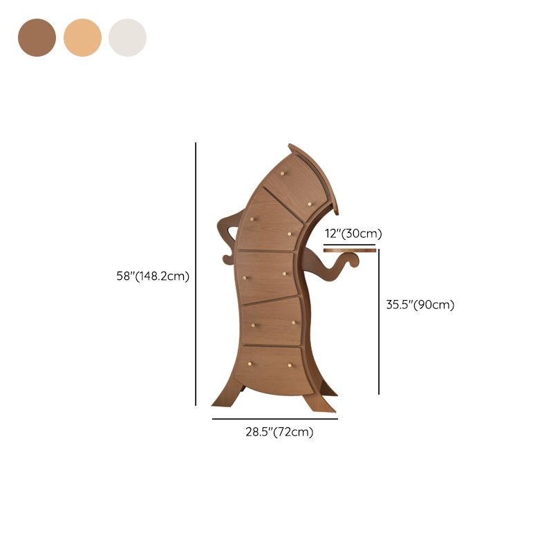 Contemporary Lingerie Chest Vertical Wood Dresser with 5 Drawers for Home Clearhalo 'Bedroom Furniture' 'Dressers & Chests' 'dressers_chests' 'furn' 'furn_dressers_chests' 'Furniture' 1200x1200_6f57caa8-cc14-4548-a313-9d11d6231241