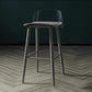 Contemporary Bar-stool Plastic Counter Bar Stool with Plastic Legs