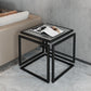 17.72" Tall Contemporary Style Side End Table Metal Frame Sofa Side Accent Table Clearhalo 'Coffee & Accent Tables' 'End & Side Tables' 'end_side_tables' 'furn' 'furn_end_side_tables' 'Furniture' 'Living Room Furniture' 1200x1200_6f58a7a9-cfff-4e1b-b669-c44f6fe36270