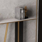 Glam Scratch Resistant Console Table Stain Resistant Stone Console Sofa Table for Hall Clearhalo 'Console Tables' 'console_tables' 'Entry & Mudroom Furniture' 'furn' 'furn_console_tables' 'Furniture' 1200x1200_6f5c419c-be82-45e1-ba9d-32bfc6dd8ddc