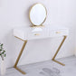 Glam Dresser with 2 Storage Drawers White Vanity Table for Bedroom Clearhalo 'Bedroom Furniture' 'furn' 'furn_makeup_vanities' 'Furniture' 'Makeup Vanities' 'makeup_vanities' 1200x1200_6f5d1986-831f-41dd-b629-23ee8ad921d1