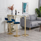 Modern Bar Table Artificial Marble Top 42-inch Height Pub Table for Dining Room Clearhalo 'Bar Furniture' 'Bar Tables' 'bar_tables' 'furn' 'furn_bar_tables' 'Furniture' 'furniture_bar_tables' 'Kitchen & Dining Furniture' 1200x1200_6f5d3db4-5e67-49cb-b79c-810609e4531c