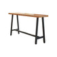 Modern Wood Bistro Bar Table with Rectangle Table Top Black Trestle Table - 42" H Clearhalo 'Bar Furniture' 'Bar Tables' 'bar_tables' 'furn' 'furn_bar_tables' 'Furniture' 'furniture_bar_tables' 'Kitchen & Dining Furniture' 1200x1200_6f5e8c37-44ad-44f9-a08c-7534ef9e1722