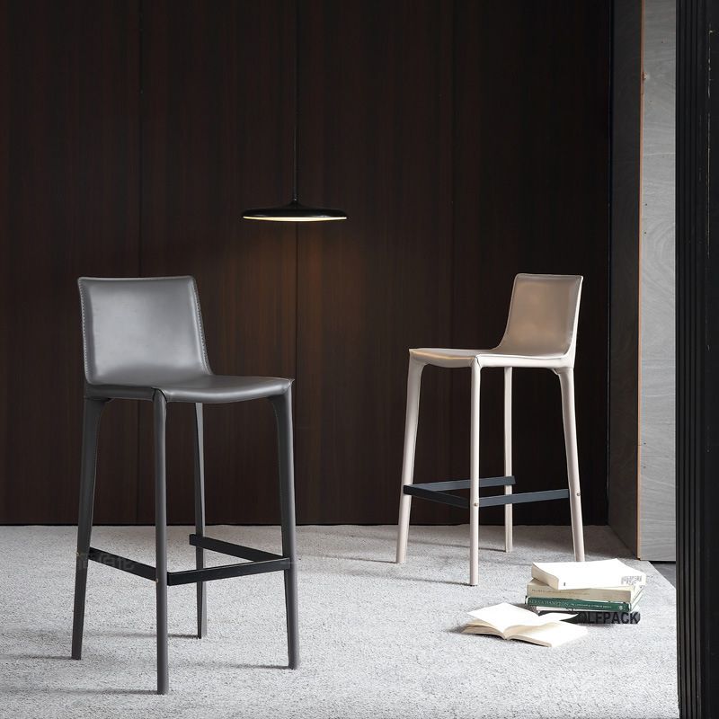 Contemporary Metal Base Bar Stool Armless Low Back Counter Stool Clearhalo 'Bar Furniture' 'Bar Stools' 'bar_stools' 'furn' 'furn_bar_stools' 'Furniture' 'Kitchen & Dining Furniture' 1200x1200_6f607a4d-aaae-4271-b20a-a8b20a214160
